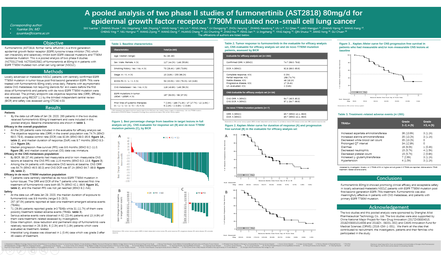 NSCLC精准治疗新希望    三代EGFR TKI伏美替尼