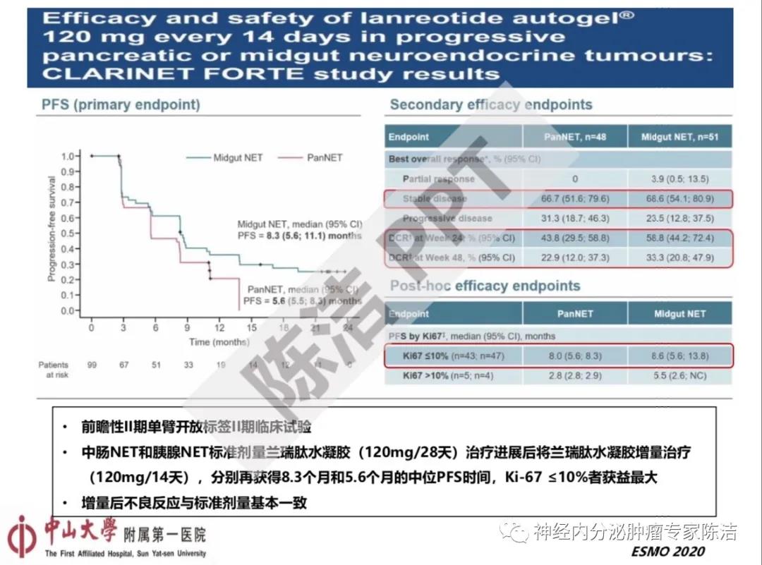 2020 ESMO年会神经内分泌肿瘤药物临床试验分享