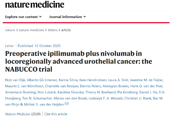 埃克替尼 多纳非尼等药物纳入优先审评O+Y或为尿路上皮癌新辅助治疗方案​