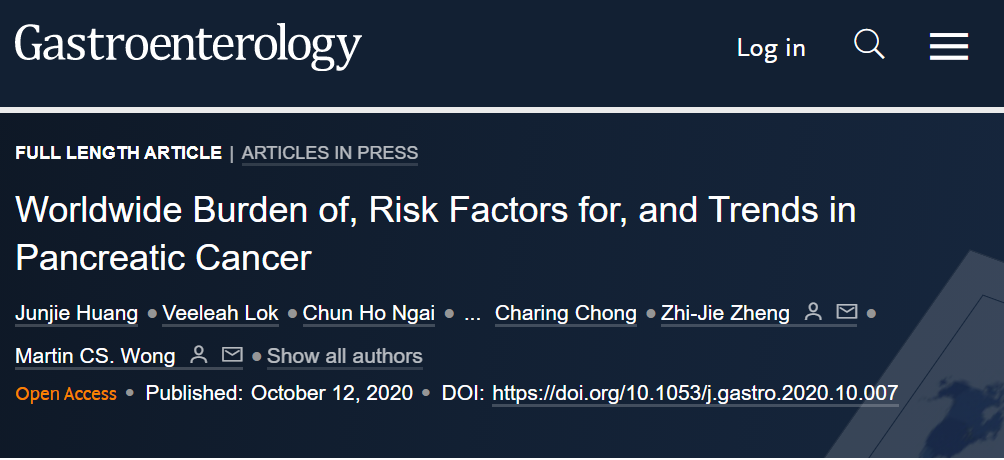 双免疫疗法新成果出炉 胰腺癌全球趋势报告来了 
