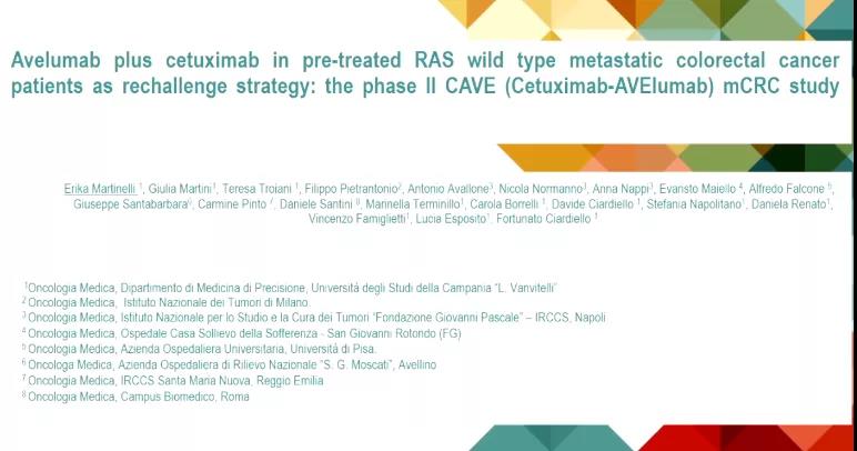 Avelumab联合西妥昔单抗作为再挑战策略治疗RAS wt mCRC