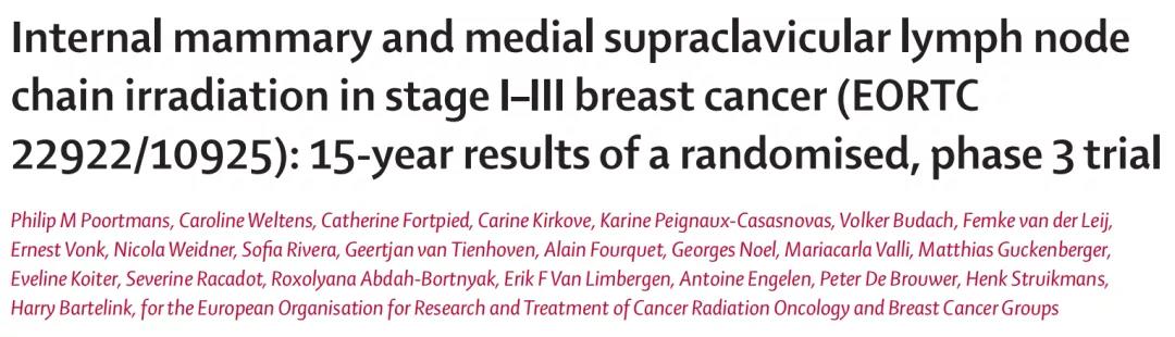 EORTC 22922/10925研究15年数据揭晓：IM-MS放疗显著降低患者复发和死亡风险，但无法延长OS