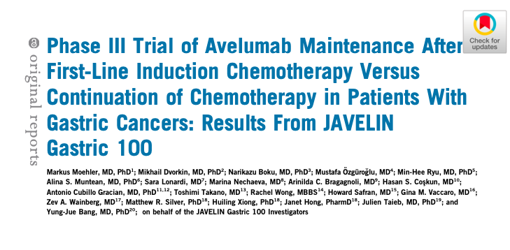 胃癌一线诱导化疗后免疫治疗维持治疗对比化疗