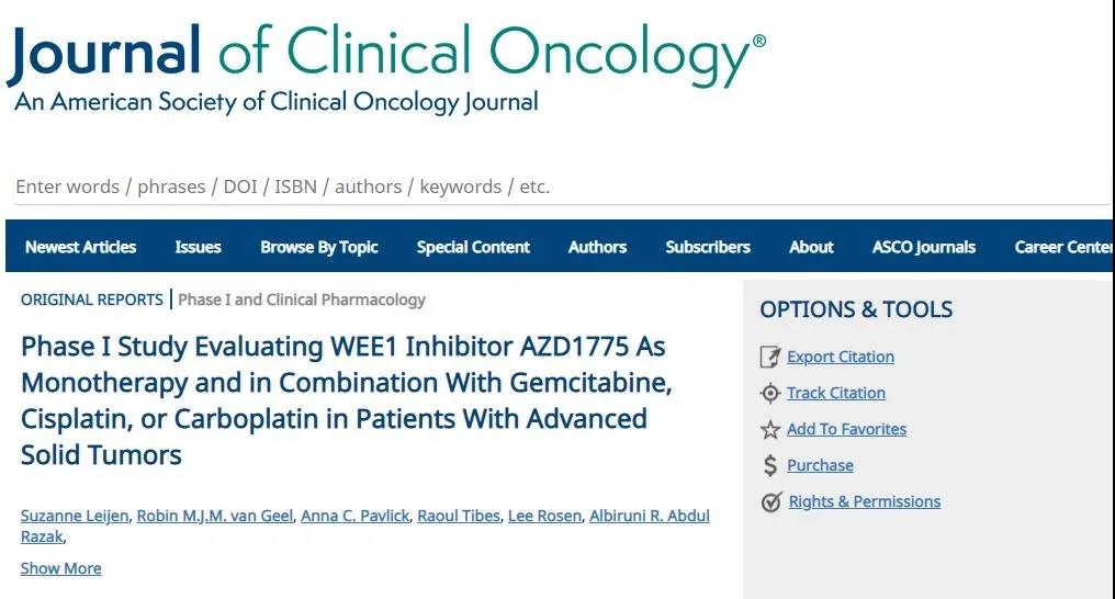 98%的卵巢癌都有这种突变，抗P53突变药物-AZD1775临床试验证据汇总