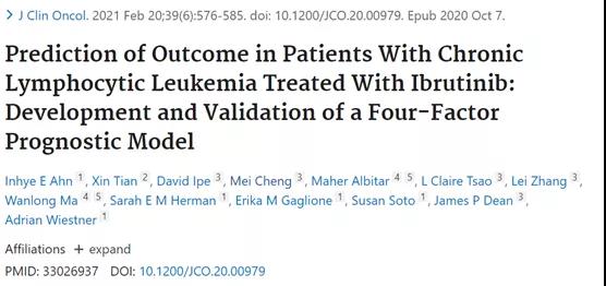 如何预测接受伊布替尼治疗的CLL患者预后？研究又有新发现！